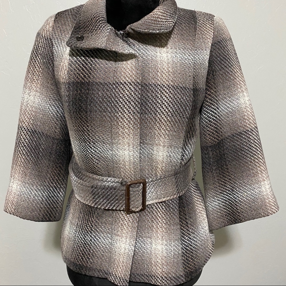 MOSSIMO wool plaid jacket size small